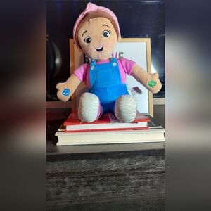 Ms. Rachel Musical Plush Doll with Blue Overalls